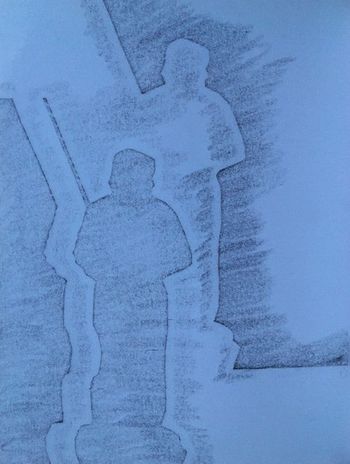 06.12.2021 Papier - paper - papier - papier Matthias Harnisch * Frottage du jour