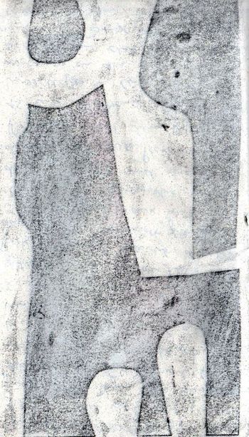 04.09.2023 Papier - paper - papier - papier Matthias Harnisch * Frottage du jour