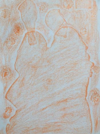 19.08.2021 Papier - paper - papier - papier Matthias Harnisch * Frottage du jour