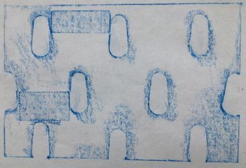 24.01.2022 Papier - paper - papier - papier Matthias Harnisch * Frottage du jour