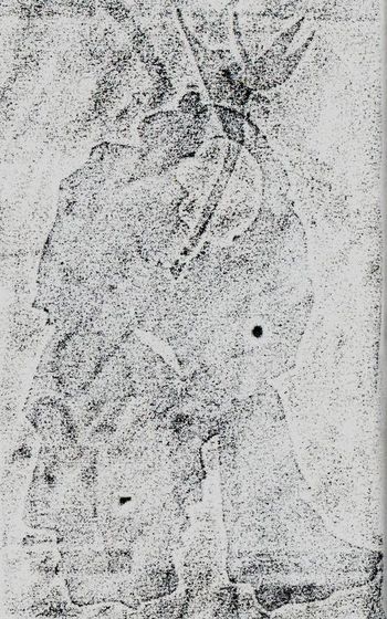 18.03.2026 Papier - paper - papier - papier Matthias Harnisch * Frottage du jour