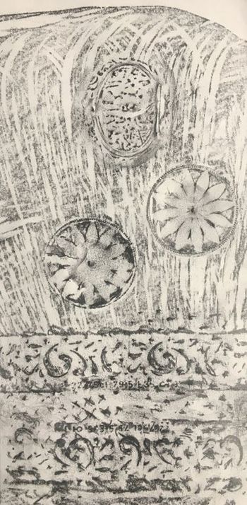 14.10.2020 Verschiedene Oberflächen - various surfaces - surfaces différentes - różne powierzchnie Matthias Harnisch * Frottage du jour