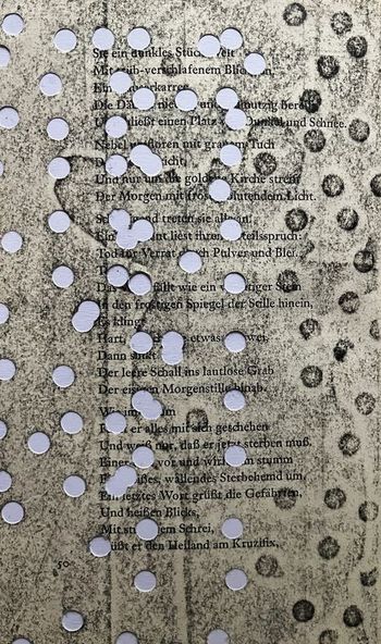 25.09.2023 Papier - paper - papier - papier Matthias Harnisch * Frottage du jour