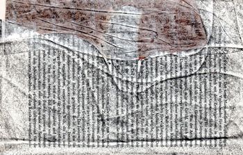 09.09.2022 Papier - paper - papier - papier Matthias Harnisch * Frottage du jour