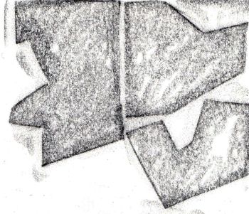 06.07.2025 Karton - cardboard - carton - karton Matthias Harnisch * Frottage du jour