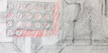 07.02.2017 Verschiedene Oberflächen - various surfaces - surfaces différentes - różne powierzchnie Matthias Harnisch - Frottage du jour