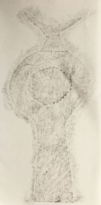 17.04.2021 Papier - paper - papier - papier Matthias Harnisch * Frottage du jour
