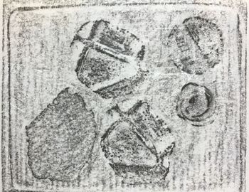 22.04.2020 Verschiedene Oberflächen - various surfaces - surfaces différentes - różne powierzchnie Matthias Harnisch * Frottage du jour