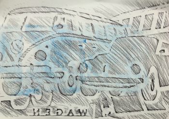 09.03.2022 Metall - metal - métal - metal Matthias Harnisch * Frottage du jour