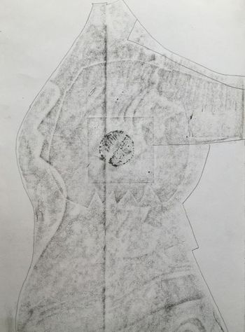 19.04.2021 Verschiedene Oberflächen - various surfaces - surfaces différentes - różne powierzchnie Matthias Harnisch * Frottage du jour