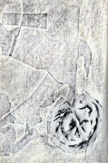 03.12.2024 Papier - paper - papier - papier Matthias Harnisch * Frottage du jour