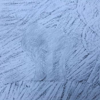 26.02.2017 Verschiedene Oberflächen - various surfaces - surfaces différentes - różne powierzchnie Matthias Harnisch - Frottage du jour