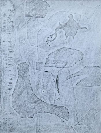 19.11.2021 Verschiedene Oberflächen - various surfaces - surfaces différentes - różne powierzchnie Matthias Harnisch * Frottage du jour
