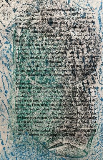 28.09.2023 Papier - paper - papier - papier Matthias Harnisch * Frottage du jour