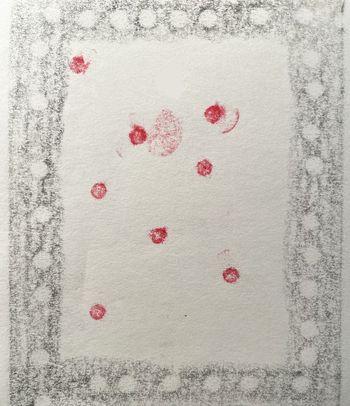 08.01.2025 Papier - paper - papier - papier Matthias Harnisch * Frottage du jour