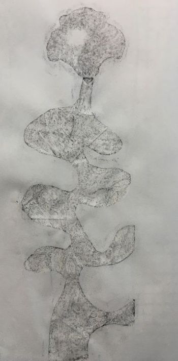 17.01.2020 Papier - paper - papier - papier Matthias Harnisch * Frottage du jour