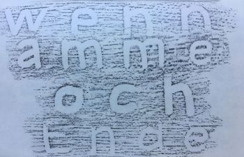 17.06.2020 Infotafel (Holz) - information board (wood) - panneau d'information (bois) - tablica informacyjna (drewno) Matthias Harnisch * Frottage du jour