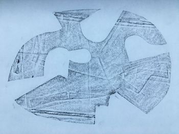 14.03.2021 Pappe/Papier/Tesafim - cardboard/paper/adhesive tape - carton/papier/ruban adhésif - karton/papier/taśma klejąca Matthias Harnisch * Frottage du jour