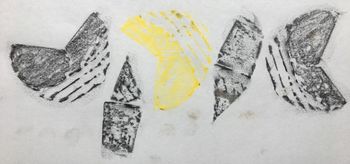 31.07.2020 Wachs - wax - cire - wosk Matthias Harnisch * Frottage du jour
