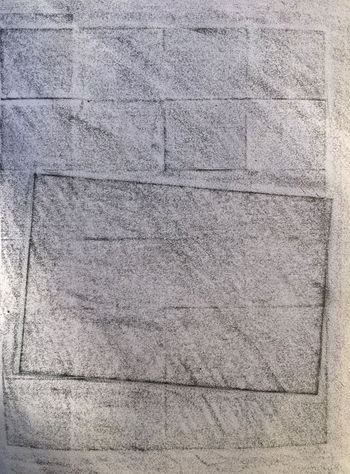 26.10.2021 Papier - paper - papier - papier Matthias Harnisch * Frottage du jour