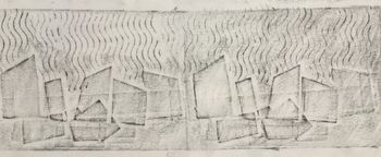 30.04.2021 Pappe/Papier - cardboard/paper - carton/papier - karton/papier Matthias Harnisch * Frottage du jour