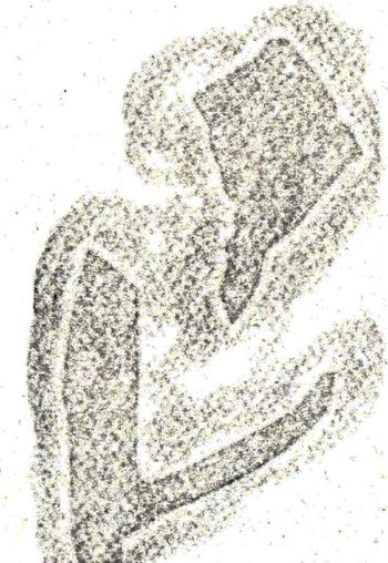 10.11.2024 Papier - paper - papier - papier Matthias Harnisch * Frottage du jour