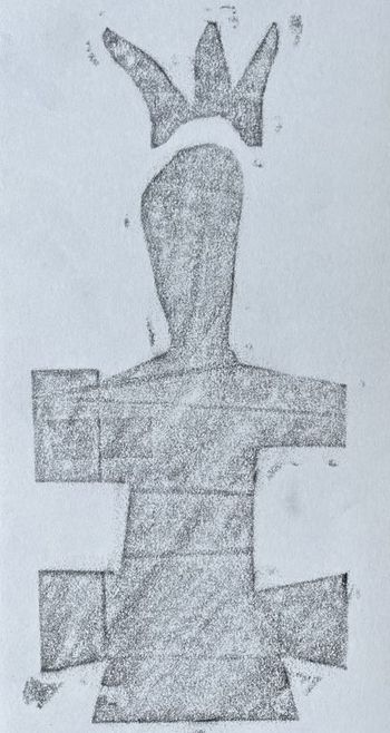 19.07.2024 Papier - paper - papier - papier Matthias Harnisch * Frottage du jour