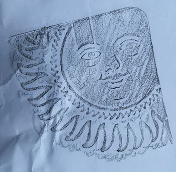 25.12.2024 Blech - metal sheet - plaque de métal - blacha Matthias Harnisch * Frottage du jour