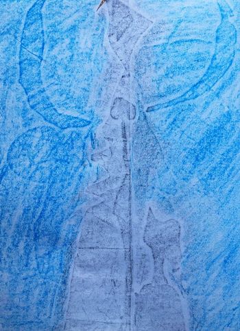 27.04.2021 Papier - paper - papier - papier Matthias Harnisch * Frottage du jour