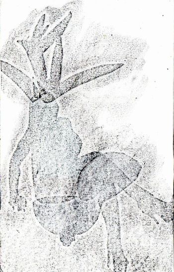 02.02.2026 Papier - paper - papier - papier Matthias Harnisch * Frottage du jour