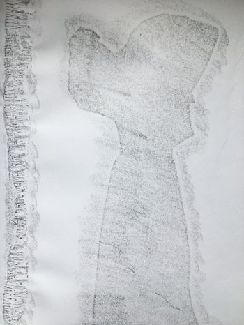 18.11.2021 Papier - paper - papier - papier Matthias Harnisch * Frottage du jour