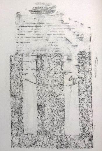 30.04.2016 Verschiedene Oberflächen - various surfaces - surfaces différentes - różne powierzchnie Matthias Harnisch - Frottage du jour