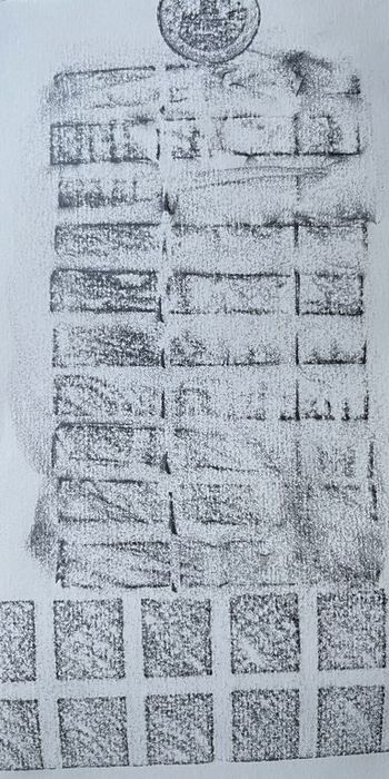 29.11.2023 Verschiedene Oberflächen - various surfaces - surfaces différentes - różne powierzchnie Matthias Harnisch * Frottage du jour