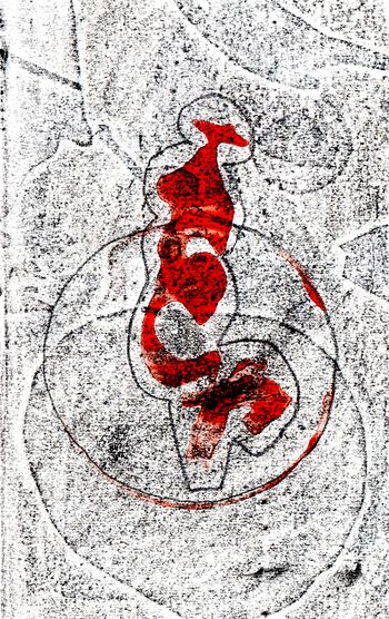 21.07.2026 Papier - paper - papier - papier Matthias Harnisch * Frottage du jour